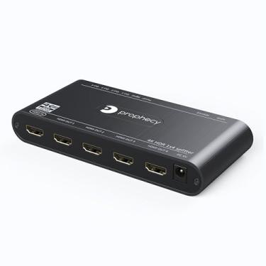 Imagem de gofanco Divisor HDMI Prophecy Intelligent 1x4 4K 60Hz HDR – 4K @60Hz 4:4:4, 18Gbps – Auto Scaling, HDMI 2.0a, HDCP 2.2, 3D, EDID, Cascadable, Firmware Upgradable – 4 portas, 1 entrada 4 saída (PRO-HDRSplit4P)