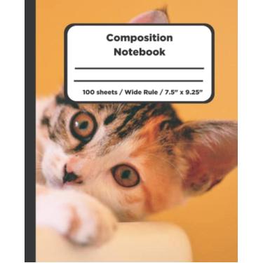 Imagem de Composition Notebook For Kids: It's Reading Time Wide Ruled Smile For Me Kitty Style