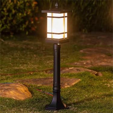 Imagem de Lâmpada de gramado ao ar livre contemporânea elétrica impermeável LED Villa Jardim Pátio Bairro Residencial Bairros Lâmpada de gramado (Estilo 4 H106CM 1PCS elétricos)