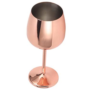Imagem de Taças de Vinho Taças de Vinho Inquebráveis ​​Bpa Taças de Vinho Champanhe Taças de Vinho Em Ouro Rosa Inquebráveis ​​para Festas de Casamento e Aniversário de Vinho Em Aço
