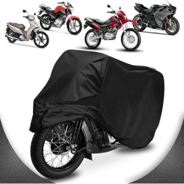 Imagem de Capa de Cobrir Moto Couro Impermeável Anti-uv Não Risca Tamanho M Titan Factor Fazer (P)