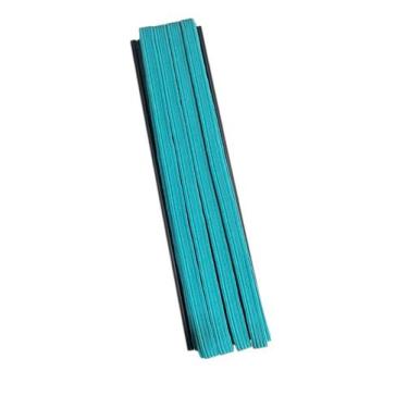 Imagem de kit 3 rolos Elástico chato N12- 0.7mm Azul claro 10 metros - Genérica