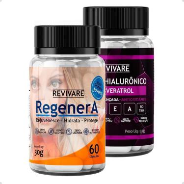 Imagem de Regenera Multivitaminico 60 cps + Resveratrol Acido Hialuronico 60 caps-Unissex