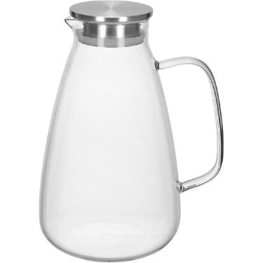 Imagem de JARRA ÁGUA SUCO HOME&CO TAMPA INOX BOROSSILICATO 3,5L 28x16x16cm TRANSPARENTE
