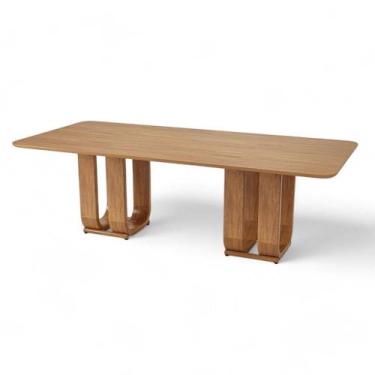 Imagem de Mesa Jantar Itaúna Retangular Cor Champagne 210cm - 76802 - Sun House