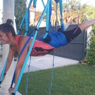 Imagem de Columpios para Pilates Aéreos/ Azul Royal - Ativas Ginástica e Saúde