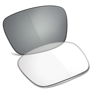 Imagem de TRUSHELL Lentes de reposição polarizadas para óculos de sol Oakley Drop Point OO9367 Eclipse fotocromáticas - não polarizadas