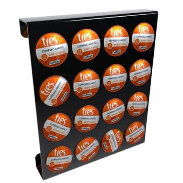 Imagem de Suporte Porta Organizador De Parede Compatível com Até 16 Cápsulas de 