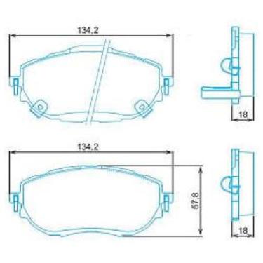 Imagem de Pastilha de Freio Toyota Corolla 2014 a 2024 JURID HQJ-2325A