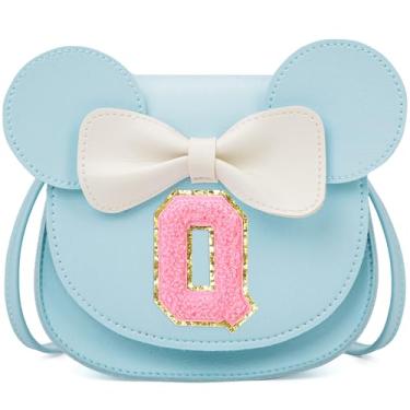 Imagem de OYLOLA Presentes de aniversário para meninas de 3, 4, 5, 6, 7 e 8 anos, bolsa infantil para meninas pequenas, presente para meninas, Azul e rosa