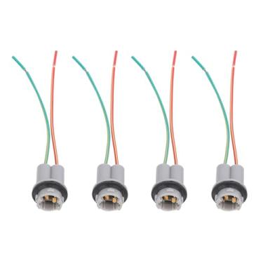 Imagem de Conector do Adaptador de Fiação de Bulbo, Instalação Fácil, Soquete, Compatível Com Base de Cunha, para Carros de Caminhões de Bicicletas Barcos de Trailers, Substitui, Reparos