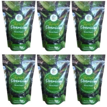 Imagem de 6 Erva Mate terere REI VERDE PREMIUM MENTA SUPER 250G