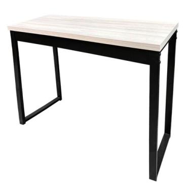 Imagem de Mesa Aparador Estilo Industrial 100x38cm para Café Amantea/Preto - Rea