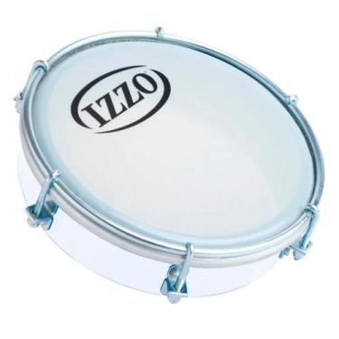 Imagem de Tamborim izzo 06 pol abs cor branco com pele leitosa