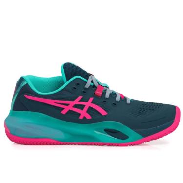 Imagem de Tênis Asics Gel Resolution X Padel Marinho e Rosa