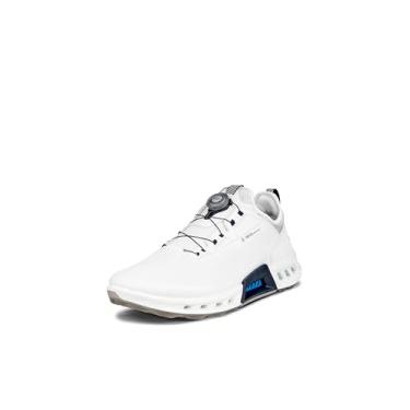 Imagem de ECCO Sapato de golfe feminino Biom C4 Boa Gore-tex impermeável, Branco/preto, 13-13.5