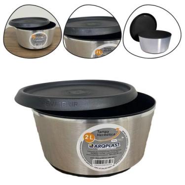 Imagem de Pote Organizador Multiuso Hermético Label 2 Litros BPA free - Arqplast