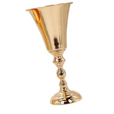 Imagem de Bothyi Vaso de flor da mesa central do casamento, vaso de trompete, suporte de buquê, guia de estrada para sala de jantar, restaurante, cerimônia, L