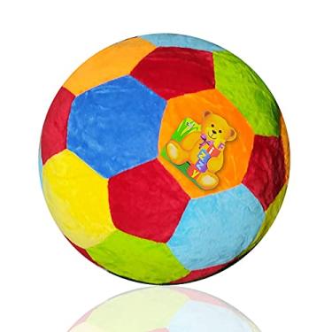 Imagem de Bola de Pelúcia Plush Colorida Com Chocalho Fizzy Toys FC2579