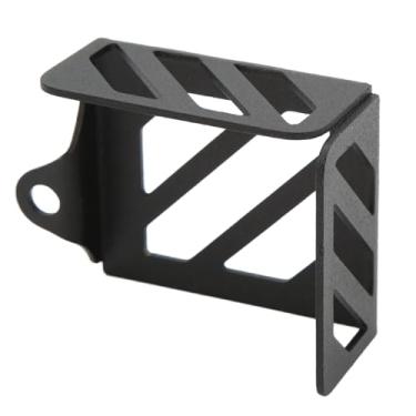 Imagem de Guarda do reservatório do freio traseiro GRCFUMO, tampa do reservatório de fluido traseiro de aço carbono, substituição da tampa do copo de óleo do freio traseiro para CB125R (Preto)