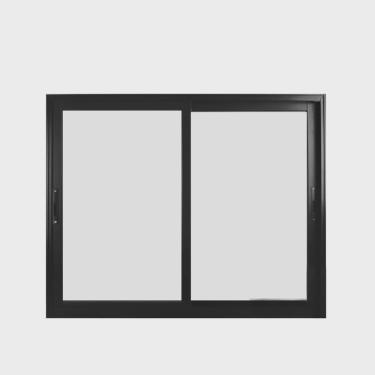 Imagem de Janela de Alumínio de Correr 100x100cm 2 Folhas Suprema Hale Esquadrias