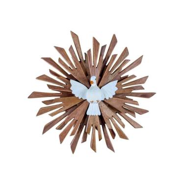 Imagem de Divino Espirito Santo Pintado A Mão Artesanal