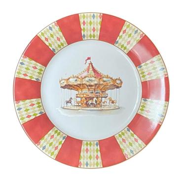 Imagem de Prato raso carrossel em ceramica luiz salvador