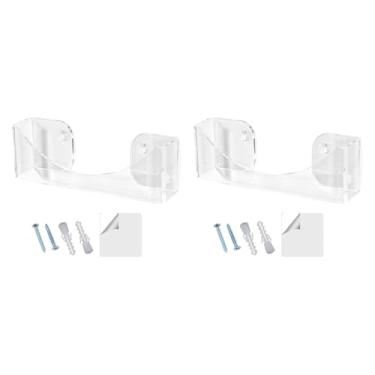 Imagem de IEUDNS Rack de chapéu de cúpula vertical para parede, exibição de acessórios práticos organizador de chapéu montado na parede para entrada de apartamento de, Limpe 2 Peças