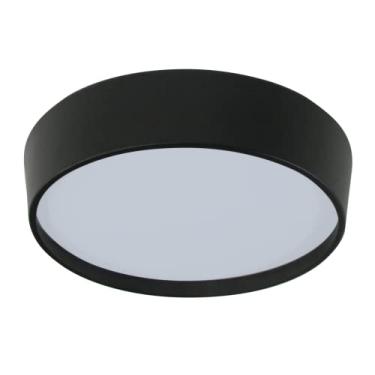 Imagem de LUMINÁRIA REDONDA PRETO SOBREPOR RAVENA DE 45 CM DIAM. PARA 04 LAMPADA BULBO LED E-27