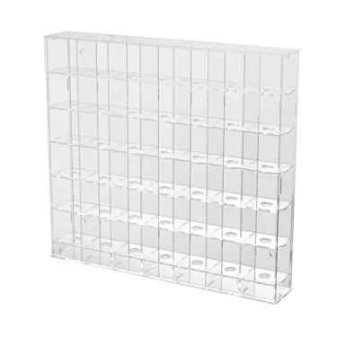 Imagem de Colaxi Gabinete da caixa de exibição de bola de golfe, rack de tênis de mesa transparente de acrílico, Stand para coletor de tênis de mesa, 42 Grades