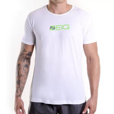 Imagem de Camiseta Zeiq Esportiva Slim Branca e Verde