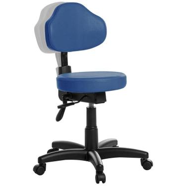 Imagem de Cadeira Mocho Plus Ergonômica Rce Azul