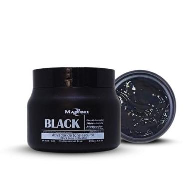 Imagem de Máscara Matizadora Black Mairibel 250g - Hidrata e Tonaliza Cabelos Pr