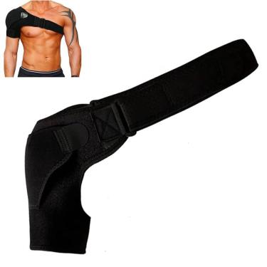 Imagem de Ombreira Ortopedica Ajustavel Compressao Fisioterapia Protege Ombro Lesao Alivia Dor Tensao Muscular Articulaçao Treino