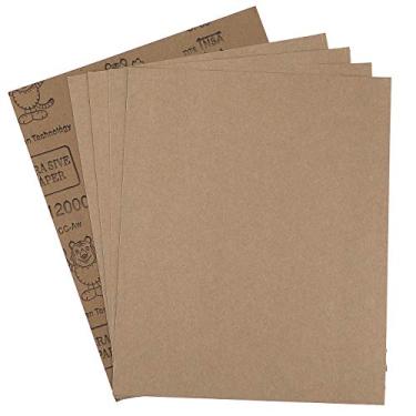 Imagem de ADVcer 9X11 "5 Folhas De Lixa, Úmida Ou Seca, Lixa Extrafina De Alta Granulação 12000, Almofadas Abrasivas À Prova D'Água De Carboneto De Silício Para Lixamento Automotivo, Acabamento De Madeira, Po
