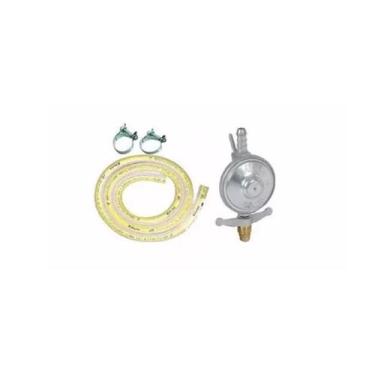 Imagem de Kit Regulador Registro De Gás mais Mangueira e Abraçadeiras - Ketyrol 