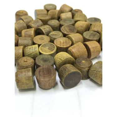 Imagem de Tapa Furo 10mm Piso Assoalho Madeira Cavilha Kit 100 Peças