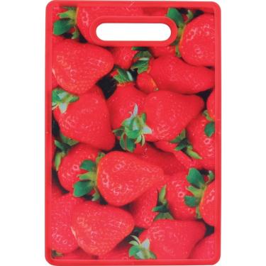 Imagem de Tábua Culinária 1X30X20Cm Plástico Vermelho