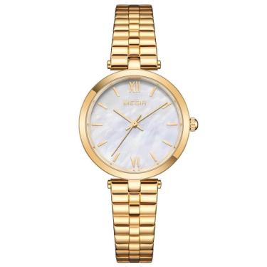 Imagem de Relógio Feminino Megir Mg-85112 à Prova D'água Ouro