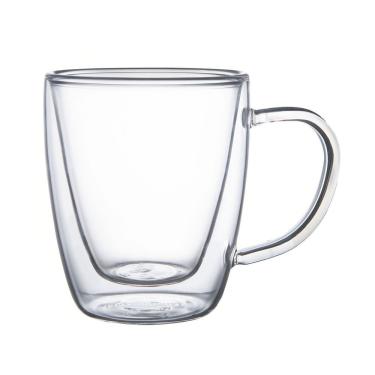 Imagem de Xícara Caneca Tramontina Para Café E Chá Vidro Duplo Com Alças Tramontina