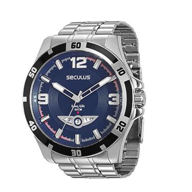 Imagem de Relógio Analógico Masculino Prata Long Life - 28764gosvna1 - Seculus
