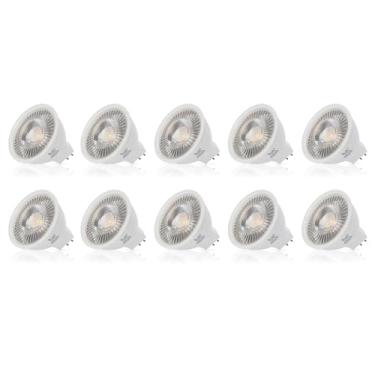 Imagem de Simba Lighting Lâmpada Led Mr16 5W 12V (Pacote Com 10) De Halogênio 35W A 50W Para Substituição Em Paisagismo, Iluminação Destaque, Trilhos, Luminárias Mesa, Fwm C Exn, Base Bipin Gu5.3, Luz Natural