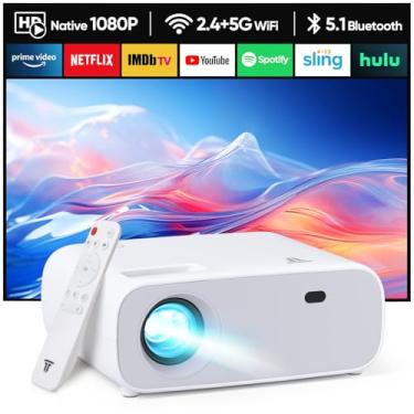 Imagem de DreamBean Miniprojetor Dreambean, Wi-Fi Atualizado E Bluetooth Nativo, Projetor De Filmes Full Hd 1080P Portátil Compatível Com Tv Stick, Smartphone/Hdmi/Usb, Uso Interno Externo. 20000S