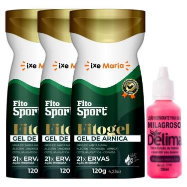 Imagem de Kit Cuidados com o Corpo: 3 Fitosport Gel de Arnica Alívio para Dor + 