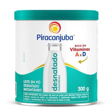 Imagem de Leite em Pó Desnatado Instantâneo Piracanjuba Lata 300g