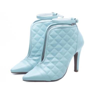 Imagem de Bota feminina bico fino - Torricella, Azul, 35