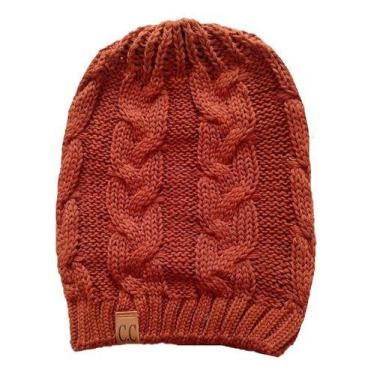 Imagem de Touca Caída Tricô Gorro Boina Beanie Lã Masculina Feminina Macio Quent