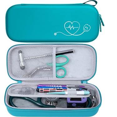Imagem de ButterFox Estojo Premium Para Estetoscópio Com Divisória E Compartimento Identificação 3M Littmann Classic Iii, Cardiologia Iv Diagnóstico, Mais Estetoscópios, Acessórios De Bolso Enfermeiros - Verd
