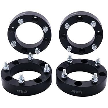 Imagem de VLAOSCHI Espaçadores de roda quadriciclo 4x137 forjados pretos 1,5 polegadas com pinos de 12 x 1,5 polegadas compatíveis com Honda Can-Am 4 Lug para 2019-2022 Talon 1000R 1000X | 2016-2022 Pioneer
