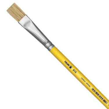 Imagem de Pincel Artista Artesanato Chato 815-02 Cerda Natural Tigre